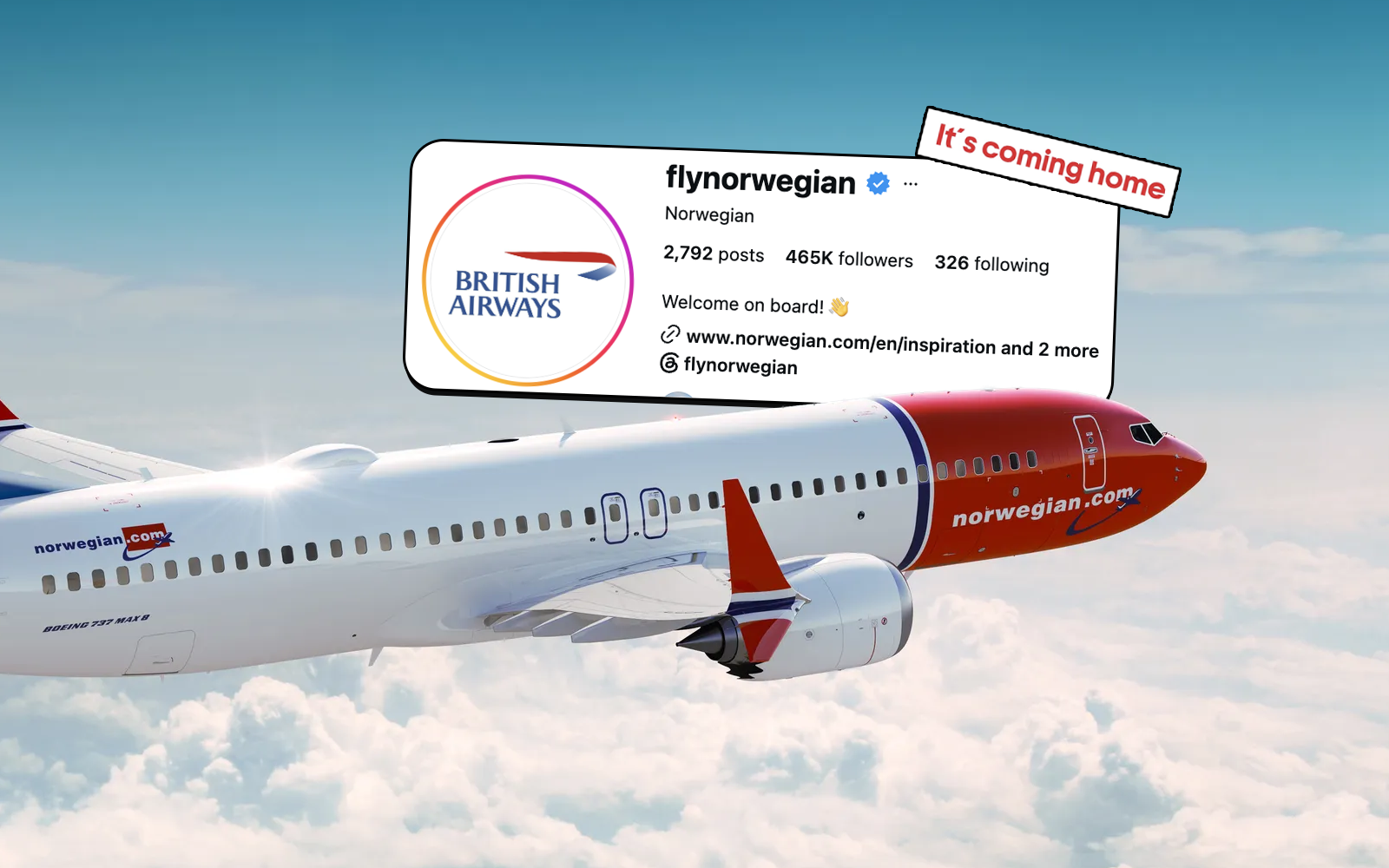 Norwegian Air Changes Logo To ‘British Airways’ After England Victory