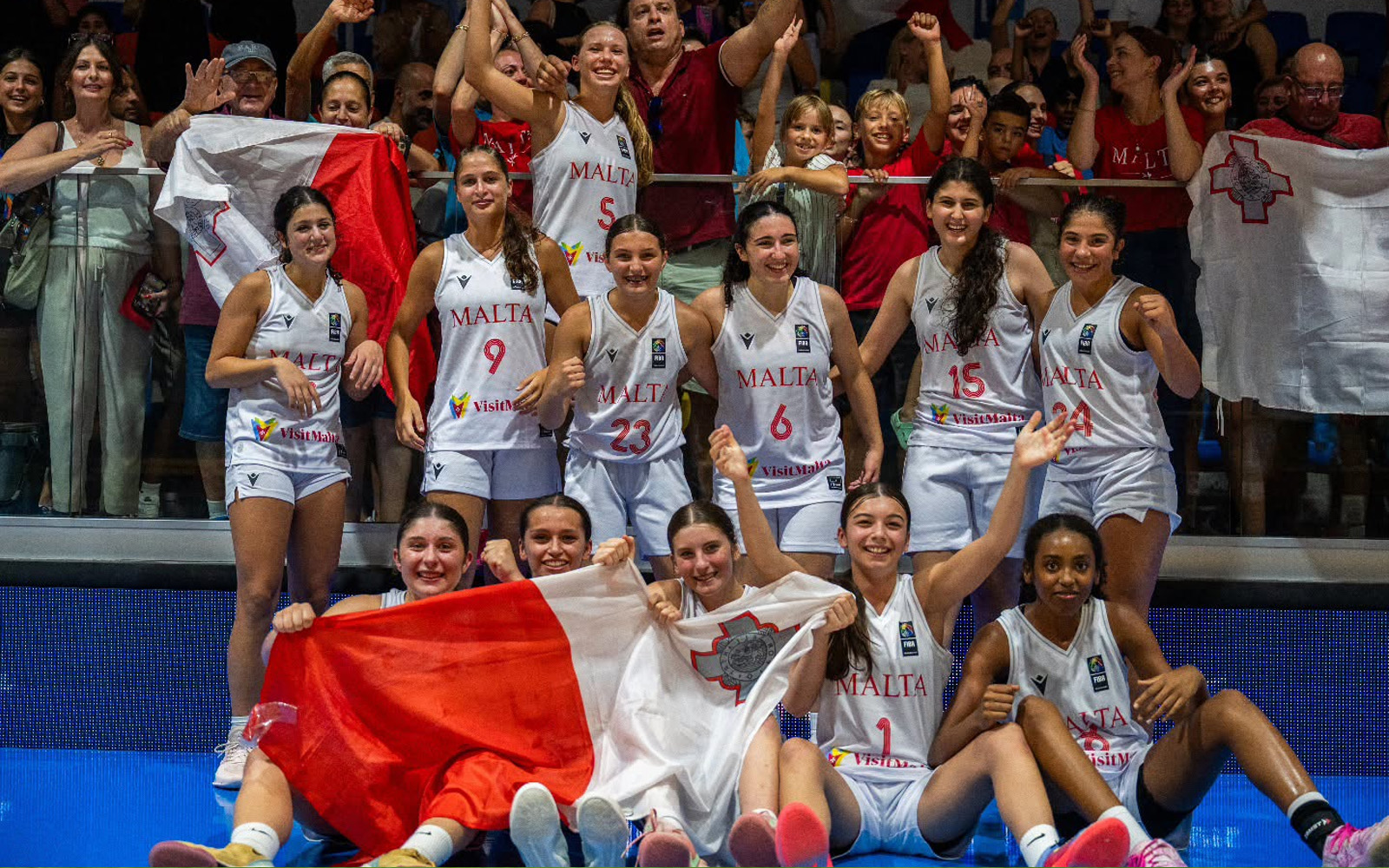Malta U-16 Girls Fight Back To Beat Georgia In FIBA Division C Opener