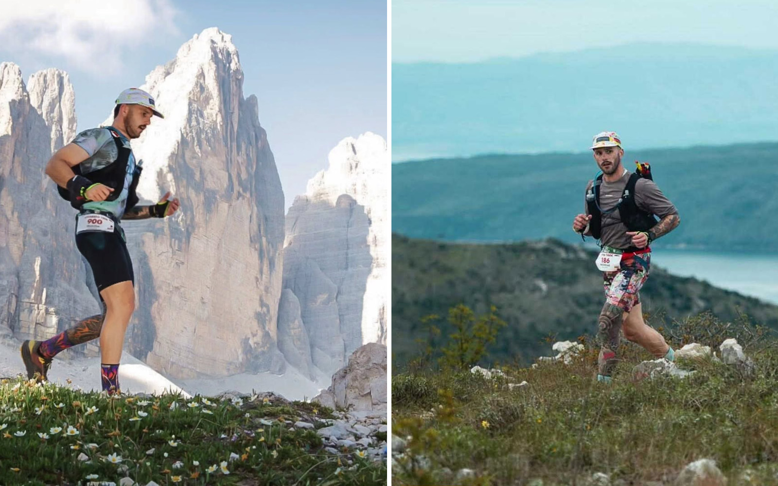 Sergeant Nicholas Pullicino participating in a mountain ultra-marathon event