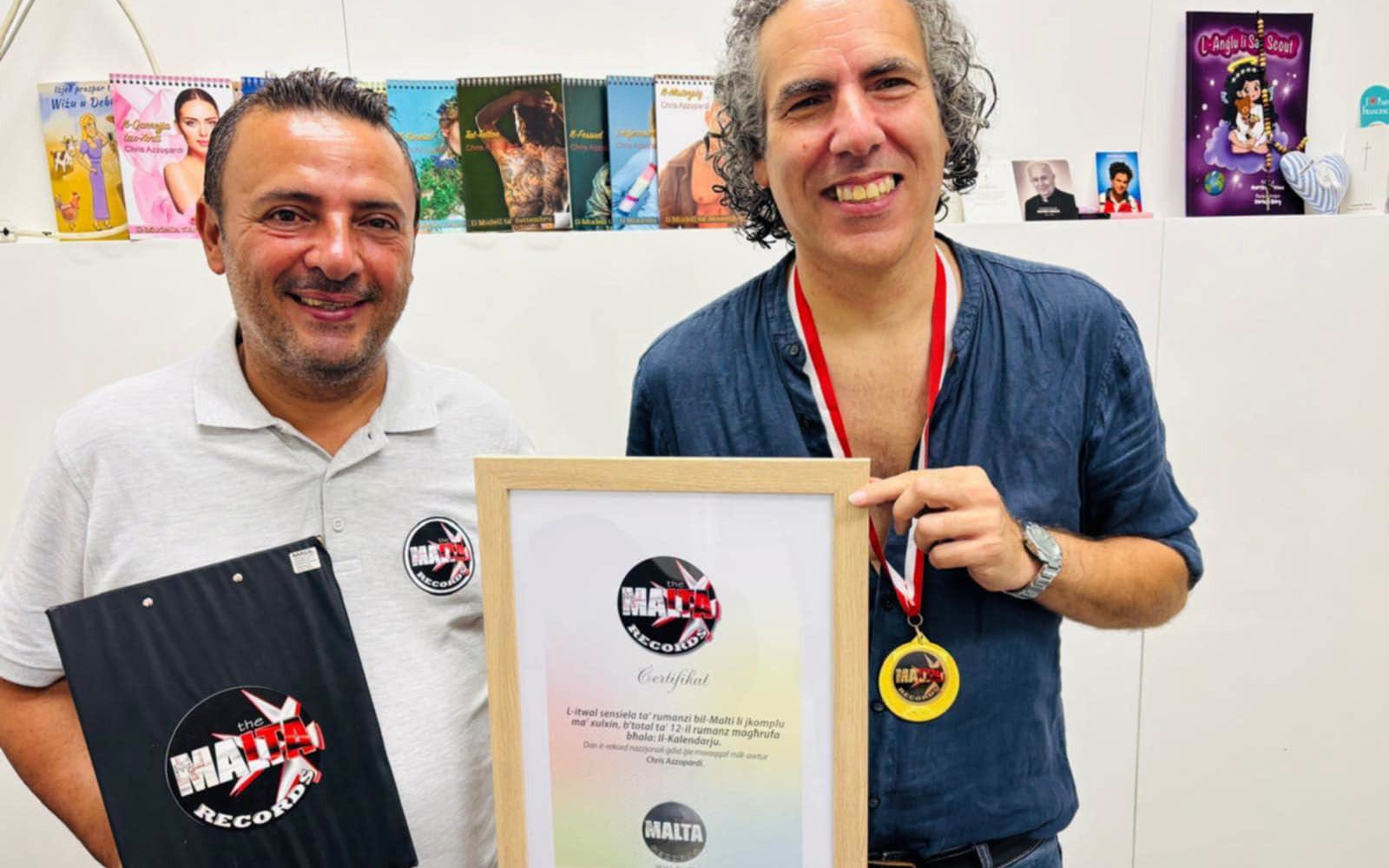 Chris Azzopardi Sets Maltese Record With 12-Novel Series