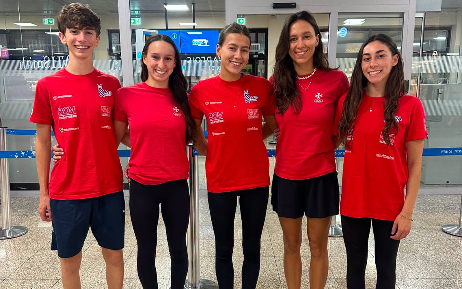 Malta Artistic Swimming National Team athletes representing Malta ahead of the 2026 European Championships in Paris
