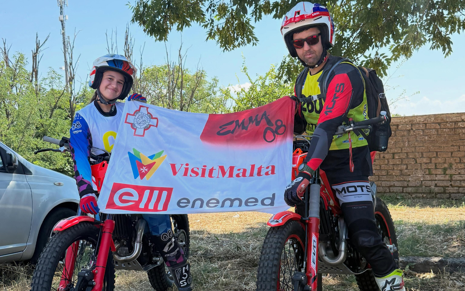 Emma Said competing in the 2026 FIM European Trial Championship rounds in Italy.