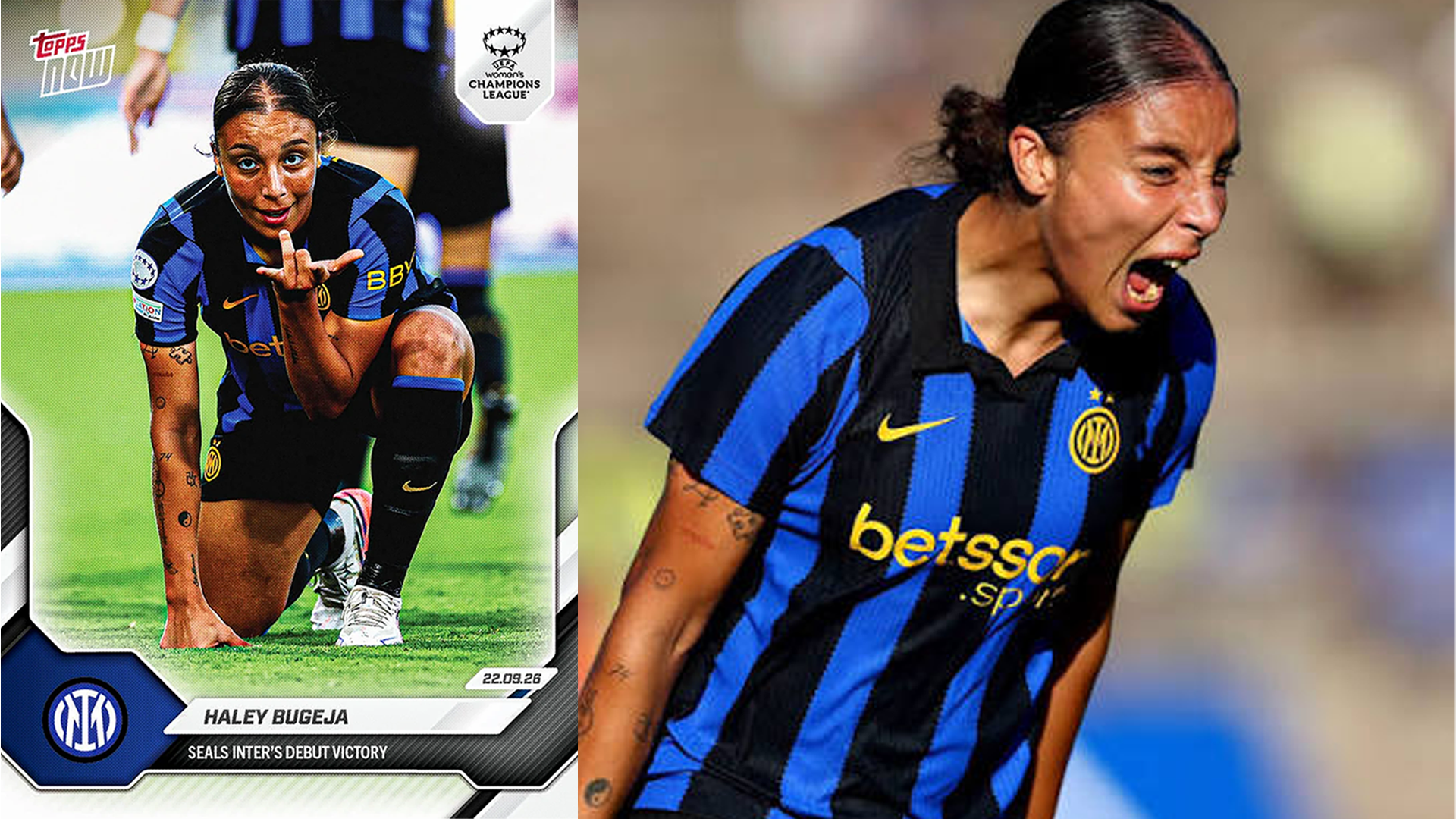 Haley Bugeja Gets Her Own Topps Card After Historic Inter Champions League Goal