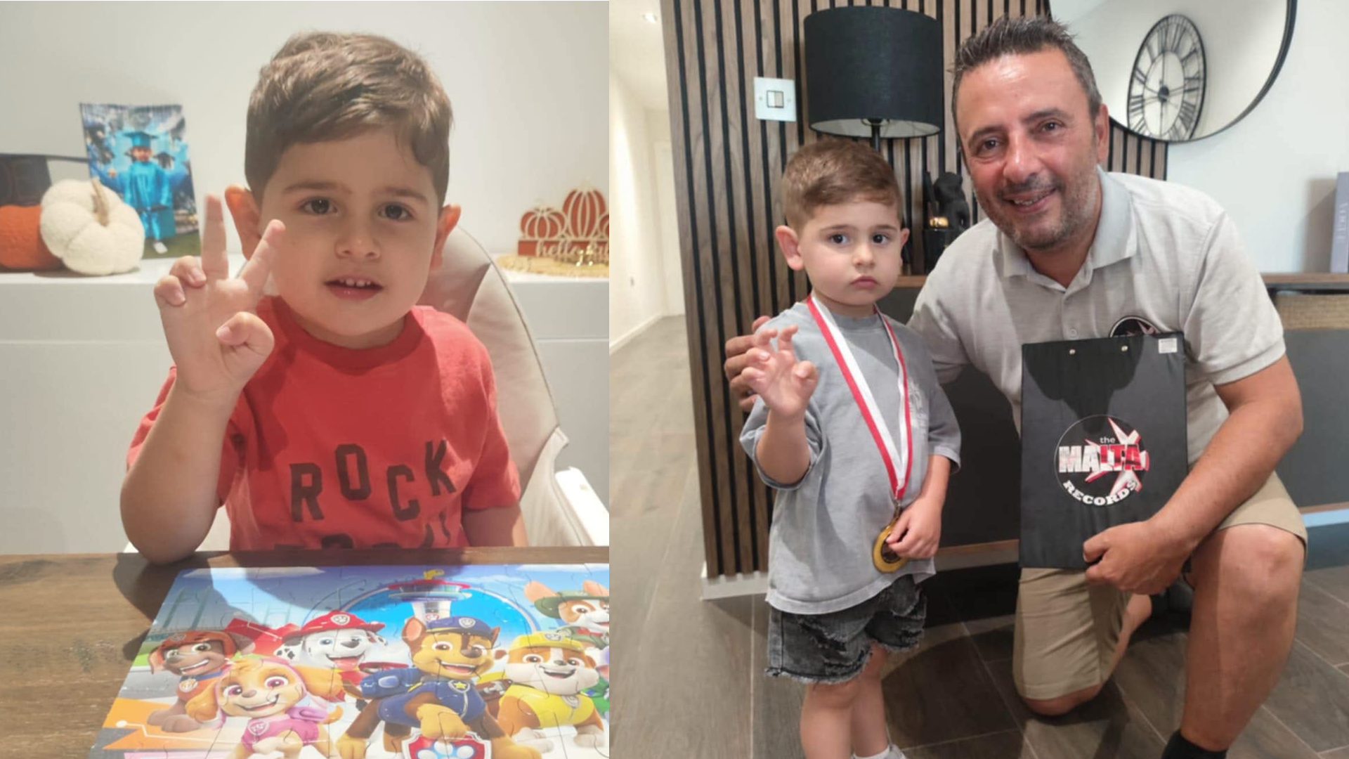 Three-Year-Old Coen Tanti Sets Malta Record With 30-Piece Puzzle